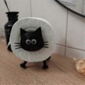 Miniatyrbillede 5 af 5: Kat Rulleholder Toiletpapirholder Badeværelsessæt Papirhåndklæderulle Opbevaring Sød Badeværelsesdekoration Green
