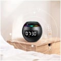 Pikkukuva 4 / 4: Kannettava Bluetooth LED -herätyskello langattomalla kaiuttimella ja FM-radiolla, musta, yksi koko