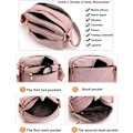 Miniatyrbillede 4 af 5: Dame Crossbody Tasker, Multi-lomme Messenger Tasker Skuldertasker Rejsetasker Håndtasker Unisex Egnet til Shopping Rejser Dating Vandring Dagligt