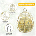 Pikkukuva 3 / 5: Pieces Wild Bird Feeders, ulkolintujen ruokintalaitteet, pallomainen riippuva lintujen ruokintalaite, metalliset riippuvat lintujen ruokintalaitteet, lintujen ruokintalaite