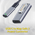 Miniatyrbild 3 av 5: Adapterladdare Snabbladdning Magnetisk Aluminiumlegering PD USB C till Mag-Safe 2 Strömomvandlare för MacBook Air/Pro