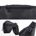 Miniatyrbillede 4 af 5: Bæltetaske Fanny Pack Brysttaske i læder-FS2--AD3- sort