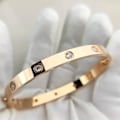 Miniatyrbillede 5 af 5: Luksuriøs designer 316l rustfrit stål 18k guldbelagt mærkevare kærlighedsskruetrækkerarmbånd