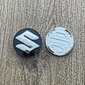 Pikkukuva 3 / 5: 4 kpl 54mm Auton Navan Kapselit Suzuki Swift SX4 S-cross Ignis Vitara Solio Bandit Swace, Ruostumattomat Vanteen Suojukset Trim
