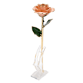Miniatyrbillede 1 af 5: Guldbelagt rose 24K guldbelagt dyppet rose med stativ til Valentinsdag og årsdag rosa