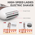 Miniatyrbilde 3 av 5: Epilator for kvinner - 2 i 1 hårfjerning Epilator Elektrisk dame barbermaskin for bikini, ben, arm, armhuler, hake, oppladbar bikinitrimmer B...