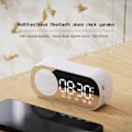 Miniatyrbild 2 av 5: Multifunctional Smart FM Radio Bluetooth Speaker Alarm Clock Mirror Clock (Pink)