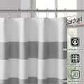 Miniatyrbillede 2 af 5: Madison Park Spa Vaffel Bruseforhæng, Ensfarvet Mikrofiberstof med 3M Scotchgard Vandafvisende Behandling, Standard 72X72, Grå