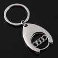 Sopii Audi-avaimenperään ja ostoskärrypolettiin