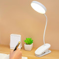 Miniatyrbillede 2 af 4: LED USB Klemmelampe Touch Kontrol, 3 Lysindstillinger Justerbar Lysstyrke Skrivebordslampe, Læselampe Sengelampe