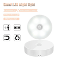 Miniatyrbillede 2 af 4: LED bevægelsessensor lys PIR USB batteri trådløs vægskab trappe natlampe
