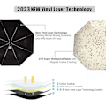 Miniatyrbillede 4 af 5: Solparasol Kompakt Foldbar Rejseparasol Automatisk Åbning og Lukning Vindtæt, Regntæt UV-Beskyttelse Parasol med Sort Anti-UV-Belægning