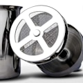 Miniatyrbilde 4 av 5: Manuell melkeskummer i rustfritt stål 400ml Dobbel Mesh Melkeskummer Skum Blender for Kaffe Latte Varm Sjokolade Cappuccino Lefou STOL