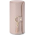 Miniatyrbillede 4 af 5: Rejsetaske til smykker, kunstlæder smykkeruller smykkeorganisator til ringe, øreringe, halskæder, armbånd, gave til kvinder, par, pink