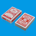 Miniatyrbild 2 av 5: Pokerstorlek Standard Index, 2 Kortlekar - 1 Blå & 1 Röd för Blackjack