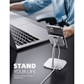Miniatyrbillede 2 af 4: Telefonholder til MagSafe-oplader - Justerbar opladningsholder i aluminium, dockingstation til skrivebord med 360° rotation, kompatibel med Apple i...
