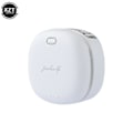 Pikkukuva 1 / 5: 2023 Uusi Mini Kannettava Vyötärölle ja Niskaan Ripustettava Tuuletin Hands Free USB 3 Nopeutta Säädettävä Ilmanjäähdytin Drop Shipping Kesä Ulkokäyttöön VALKOINEN
