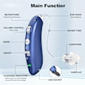 Miniatyrbild 3 av 5: Rechargeable Hearing Aids for Seniors and Adults with Noise Cancelling 1 Pair Blue