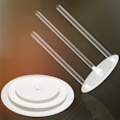 Miniatyrbillede 1 af 4: Kageopsats, kageopsats i plast, kageopsats til at lave og stable fleretages kager