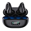 Pikkukuva 1 / 4: Langattomat Bluetooth 5.3 -nappikuulokkeet, avoimet korvanappikuulokkeet, pyöräilykuulokkeet, melua vaimentava headset, musta