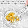 Miniatyrbild 4 av 5: Duschmunstycke Hydro Jet Högtrycksduschmunstycke Hydro Jet Propellerdriven Vortex Dusch 360° Justering med Pausknapp