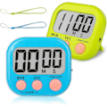 Miniatyrbild 1 av 5: Klassrumstimer för barn och lärare, 2-pack digitala timers, blå+grön