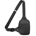 Miniatyrbild 1 av 2: Sling Bag, Sling Bröstväska Vattentät för Män & Kvinnor Vandring Resa Utomhussporter (6.1 \"x8.3 \" L Svart)