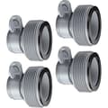 Poolslangeadapter B, 4 stk. poolslangeadaptere til INTEX pools, poolpumpefitting, slangekonverteringsadapter B til 1,5\".