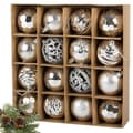 16-pack Julkulor - Silver - 6 cm