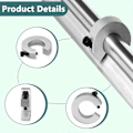 Miniatyrbillede 3 af 5: 8 stk. SBR20 Lineær Skinne Stopkraver Aluminium Legering Aksel Grænse Fikseringsringe med Skruenøgle, Lineær Skinne