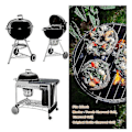 Miniatyrbillede 4 af 5: Weber 22-tommers One-Touch askesystem, passer til Master-Touch/Performer/Original Series-grill (FMY) Sølv