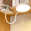 Miniatyrbillede 3 af 4: LED USB Klemmelampe Touch Kontrol, 3 Lysindstillinger Justerbar Lysstyrke Skrivebordslampe, Læselampe Sengelampe
