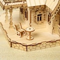 Miniatyrbillede 3 af 5: 3D Træpuslespil Slotssæt, Arkitekturmodel Sæt, Mekanisk Trækonstruktionsspil