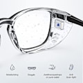 Miniatyrbild 3 av 4: Fuktkammarglasögon Anti Torra Ögon Män Kvinnor Anti Pollen Ljusblockerande Glasögon Gafas Para Ojo Seco Bjl