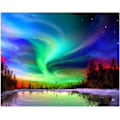 Pikkukuva 1 / 5: DIY 5D Timanttitaide Maalaussarja, Kristallikivillä, Poranterillä, Ohjeilla - 30x40cm Aurora Numeromaalaus, Sopii Kodin Seinäkoristeeksi - Aikuisille, Kaikki Vuodenajat