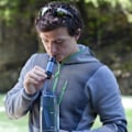 Miniatyrbilde 4 av 5: Mini Bærbar Overlevelsesvannrenser Halm Vannfiltreringssystem grønn