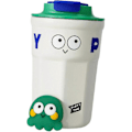 Miniatyrbild 1 av 5: Isolerad Kaffe Resemugg Tumbler Kallvattenkopp Kaffekopp Dubbelväggig Dricktermosmugg För Vinterutflykter Bilresa Gym, Vit