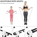 Miniatyrbillede 4 af 5: Fitness Revolution, Kuglevægtet Justerbart Speed ​​Sjippetov, 360-graders Kuglelejer for Jævn Rotation, Ergonomisk Skridsikkert Greb til Indendørs Brug
