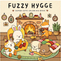Pikkukuva 2 / 2: Fuzzy Hygge -värityskirja aikuisille ja teini-ikäisille, jossa on supersöpöjä eläinhahmoja ja yksinkertaisia ja helppoja rentoutumismalleja, taskukokoinen