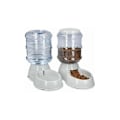 Miniatyrbillede 1 af 5: 2X Foder- og Vanddispenser - Tilbehør til Kat og Hund - 2X Automatisk Foderautomat - til Kat Hund Kanin - Kapacitet 3,8L