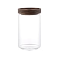 Miniatyrbilde 1 av 5: Lufttett glassbeholder Klara beholdere Kornbeholdere Matlagringsflasker Kaffe Te Oppbevaringskrukke med trelokk