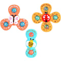 Miniatyrbilde 1 av 5: 3 stk Baby Sucker Spinnleketøy Fidget Spinner Badeleketøy