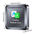 Miniatyrbilde 2 av 3: 2-i-1 trådløs Carplays Androids Auto Dongle multifunksjonell dongle-adapter for bil lastebil