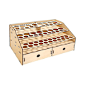 Miniatyrbilde 1 av 5: DIY Tre Organizer Maling Flasker Display Børsteholder Stativ Oppbevaringsmodell Verktøy 58 Flasker Pa