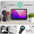 Miniatyrbillede 5 af 5: Foldbar Bordventilator med LED Display Håndholdt Ventilator Bærbar Håndholdt USB Genopladelig Ventilator