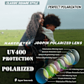 Pikkukuva 4 / 4: Halvram polarisoidut aurinkolasit miehille - UV400-suoja Retro puolikehys aurinkolasit Unisex polarisoidut aurinkolasit miehille ja naisille