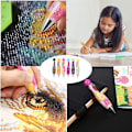 Miniatyrbillede 2 af 5: Diamantmaleri Borepen 5D DIY Diamantmaleri Tip Borepen Værktøj Klæbrig Borepen Rhinestone Picker Hurtig Tip Pen Korssting Broderi Tilbehør