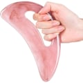 Pikkukuva 1 / 5: Gua Sha -hierontatyökalu hartsisella kahvalla - Täydellinen raaputustyökalu