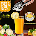 Miniatyrbillede 4 af 5: Premium Lemonpresser i høj kvalitet, stor kraftig håndholdt citron-/citruspresser, håndjuicer i rustfrit stål, limepresser barværktøj, manuel citruspresser