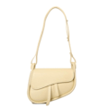 Miniatyrbild 1 av 5: Crossbody-väska i läder, underarmsväska, justerbar axelväska för hundpromenader, gul